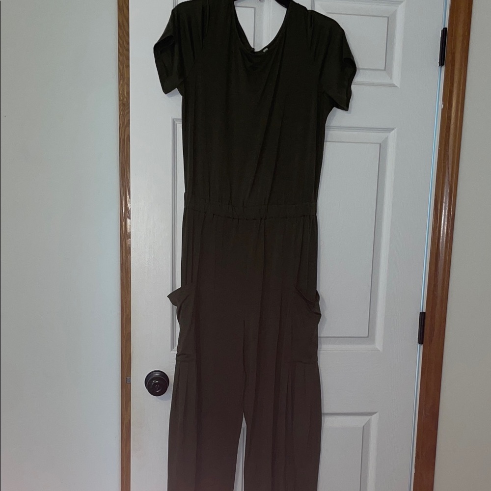 Elegant Dark Green Jumpsuit